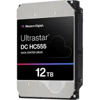Western Digital WD Ultrastar DC HC555 - Disque dur - centre de données - 12 To - interne - 3,5" (8,9 cm) - SAS 12Gb/s - 7200 tr/min - mémoire tampon : 512 Mo
