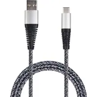 2GO 795953 USB Ladekabel - silber - 100cm für USB Type-C 3.1