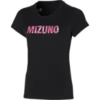 Mizuno T-shirt Athletic Workout/Fitness Noir - Femmes, Taille:XS