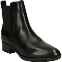Geox Bottine FELICITY, cuir lisse, noir, femme