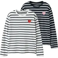 Name it T-Shirt bleu marine / rose / rouge / blanc
