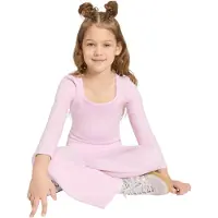 Adidas Originals Longsleeve Leggings Winterized Rib Set Rose 4-5 Years Fille