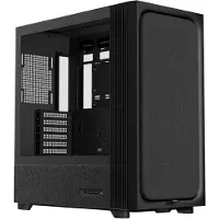 TRYX FLOVA F50 Midi-Tower - schwarz (ATX, mATX, Mini-ITX), Boîtier PC, Noir