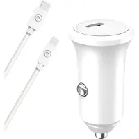 BigBen Interactive CAC30WCPDCBLMFICRW - CAC 30W USB C PD + Cable MFI/C 1,2m Recyclé Blanc