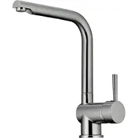 NABER Mitigeur monocommandé DRIVE 1 en couleur inox avec bec fixe / haute pression