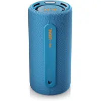 LOEWE We. HEAR pro denim, haut-parleur Bluetooth, coopération avec Kylian Mbappé, 100 W, résistant à l'eau IPX6, portable, batterie 24h, powerbank, 100W