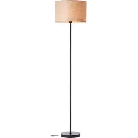 Home24 Lampadaire Brilliant Romm E27 60 W noir/naturel