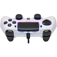 GED Controller Wired Neon White Qubick (PS5), Manette, Blanc