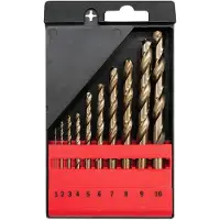 YATO COHSS TWIST DRILL BIT SET 10 PCS 110MM (1 x 34 mm, 10x133 mm, 2 X 49 mm, 3 x 61 mm, 5 x 86 mm, 6 x 93 mm, 7 x 109 mm, 9 x 125 mm)