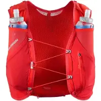 Salomon - Sac de trail/running - Adv Skin 5 Set Flame Scarlet/Haute Red - Taille S - Rouge