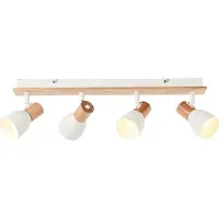 Brilliant Daintree rampe de spots 4flg blanc/naturel
