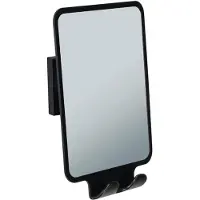 Wenko Vacuum-Loc Miroir anti-buée mod. Quadro noir, fixation sans perçage