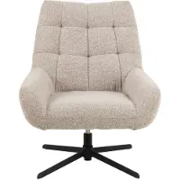 Ebuy24 Paris fauteuil fonction pivotante beige.