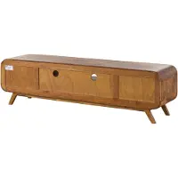 MASSIVMOEBEL24.DE MASSIVMOEBEL24 | Meuble TV en bois de Sheesham 173x40x48 marron clair laqué MAILAND #126