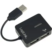 Logilink UA0139 USB-HUB "Smile" 4-Port o. NT schwarz