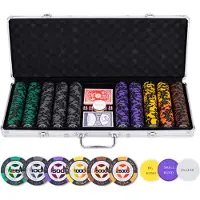 Angel Toys Set de poker 500 Prestige haute dénomination