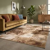 FRAAI Tapis moderne - Strong Or | 230x330 cm | Rectangulaire | Tissage plat