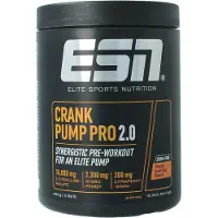 Heartforcards ESN Pump Booster : Crank Pump Pro 2.0, complément pré-entraînement : saveur thé glacé pêche