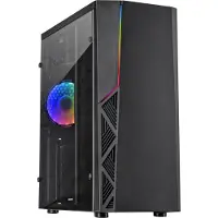 Inter-Tech Inter Tech 88881330 Gaming-Gehäuse B-02 120mm RGB-Lüfter,LED-Streifen retail