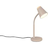 TRIO Lampe de table LED, beige chaud, flexible, H 36 cm