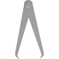 Ks Tools Compas d'épaisseur intérieure de précision, acier à outils spécial, rayon 175