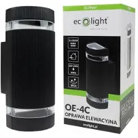 Eco-Light Applique d'extérieur 2xGU10 IP54 aluminium noir Ecolight EC79047