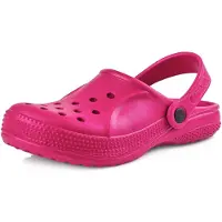Ladeheid Enfants Filles Garçons Sabots légers Eva Sabots de jardin Chaussures de jardin KL055 (Rose, 32 UE)