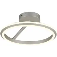 TRIO 635510107 AMADOR Plafonnier D450 mm LED SMD 34 W/4000 lm 2300+3000+4000 K nickel mat, variateur à interrupteur