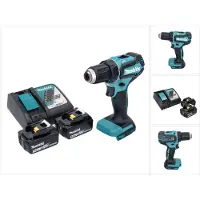Makita DDF 485 RT Perceuse-visseuse sans fil 18 V 50 Nm sans balai + 2x Batteries 5,0 Ah + Chargeur