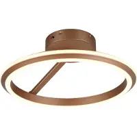 Valotorni Plafonnier rond Amador Brun moka
