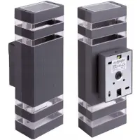 Eco-Light Applique d'extérieur Appliques anthracite 2xGU10x35W en aluminium, dimensions : 31x10x6,5 cm, IP54, Ecolight