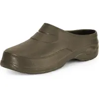 Ladeheid Femmes et Hommes Sabots légers Eva Sabots de jardin Chaussures de jardin KL037(Marron, 46)