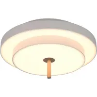 TRIO Plafonnier moderne Keaton blanc Ø 40cm
