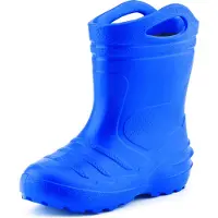 Ladeheid Bottes en caoutchouc Eva Thermo ultra-légères pour enfants (filles et garçons), doublées, modèle KL051 (bleu, taille 30)