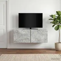 Prolenta Maison Exclusive - Meuble TV mural 98 x 41 x 30 cm, gris béton
