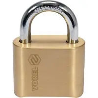 VOREL Brass Cipher Padlock 50Mm Bottom Mechanism