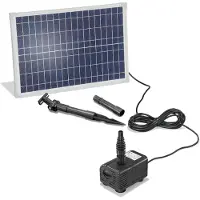 Esotec Solar Cours d'eau pour étang de jardin Set complet 25/1600 Fontaine solaire 101018