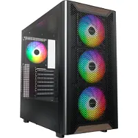 Montech XR Wood PC-Gehäuse Midi-Tower ATX ARGB Tempered Glass - schwarz - Midi/Minitower