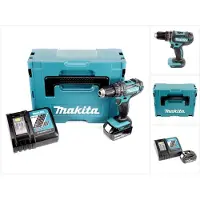 Makita DHP 482 RT1J Perceuse-visseuse à percussion sans fil 18V 62Nm en Makpac + 1x 5,0 Ah batterie + chargeur