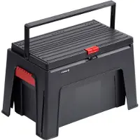 Metafranc Tabouret marchepied 3 en 1 460 x 280 x 300mm Capacité de charge 150 kg Boîte à outils