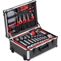 Meister Chariot à outils 238 pièces Kit d'outils Mallette à outils professionnelle remplie