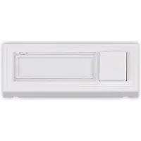 Heidemann Bouton-poussoir de sonnette Clipfix, blanc pur, 35x96x16 mm, lumineux