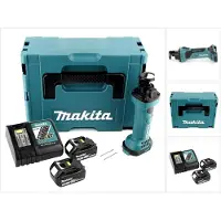 Makita DCO 180 RMJ Affleureuse plaque de plâtre 18V avec boîtier MAKPAC + 2 x Batteires 5,0 Ah + Chargeur