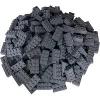 LEGO Briques 2x4 Gris foncé - 3001 NOUVEAU Quantité 100x