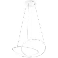 TRIO Suspension LED DARVIN blanche 52 W, nuances de blanc, 6 700 lm, métal, dimensions : 150 x 84 x 66 cm, IP20,