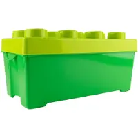 LEGO Boîte de rangement Vert Moyen avec couvercle Empilable - NOUVEAU ! Quantité 1x