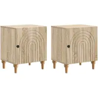 vidaXL Cabinet de chevet 2 pcs Chêne Sonoma 43 x 34,5 x 50 cm