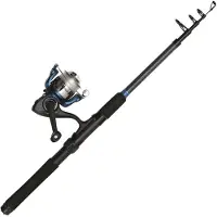 Kinetic Telemark Cc Tele Spinning Combo Noir 2.44 m / 12-40 g