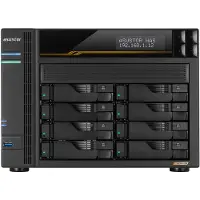 Asustor Lockerstor 8 Gen3 AS6808T NAS 8 Baies, AMD Ryzen Quad-Core 2.3 GHz, 16GB DDR5 ECC, 4x M.2 NVMe, Dual 10GbE, Dual 5GbE, USB4