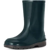 Ladeheid Bottes en caoutchouc pour enfants , filles et garçons, bottes de pluie LA-939 (vert foncé, taille 32 EU)